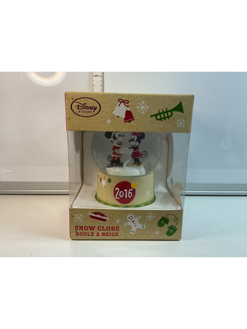 2016 Mickey And Minnie Snowglobe NIB